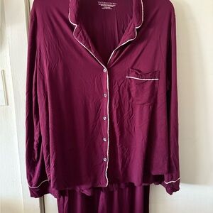Victoria's Secret Burgundy Pajama Set